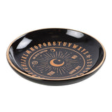 Black And Gold Talking Board Ceramic Trinket Dish