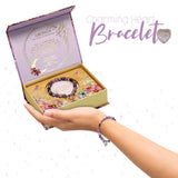 LISA POLLOCK - Heart Shaped Crystal Bracelet Gift Set - Amethyst