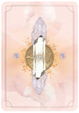Decorative light switch plate with crystal design on a pink background
