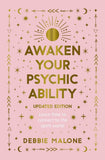 Book cover of 'Awaken Your Psychic Ability' with gold text on a pink background