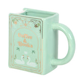 Coffee and Books - Green Book Shaped Mug
