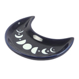 Blue Moon Phase Crescent Moon Ceramic Trinket Dish | Moon Lovers