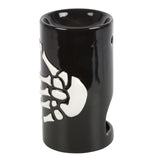 Skeleton Hand Black Ceramic Oil Burner | Gothic Decor | Halloween