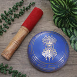 Tibetan Design Purple Singing Bowl | Meditation | Energy Work SBP