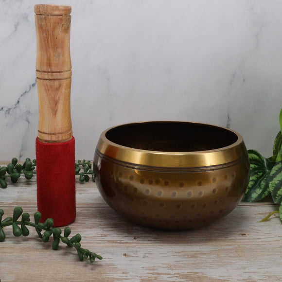 Buddha Brass Singing Bowl | 5 Buddha Design | Meditation SBHB