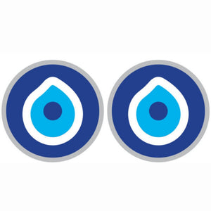 Blue Eye of Protection Sunlight Window Sticker – 6cm two stickers