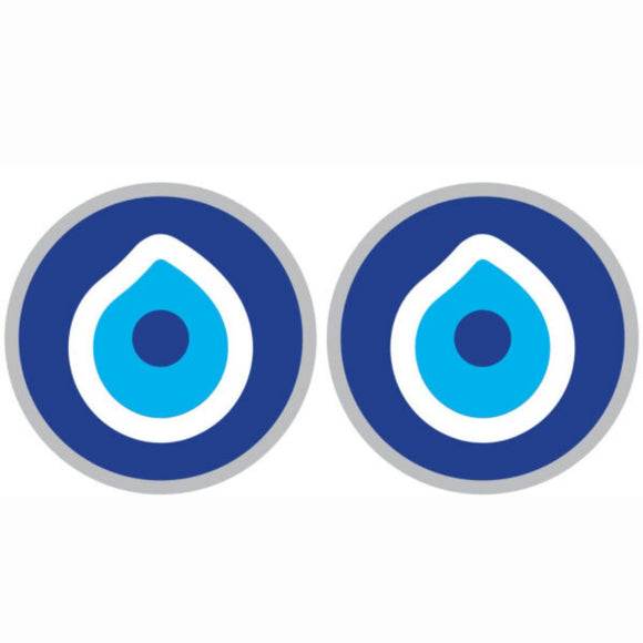 Blue Eye of Protection Sunlight Window Sticker – 6cm two stickers