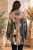 Bohemian Patchwork Relaxed Fit Shirt – Charcoal