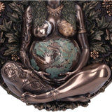 Decorative wall piece with bronze finish and intricate detailing