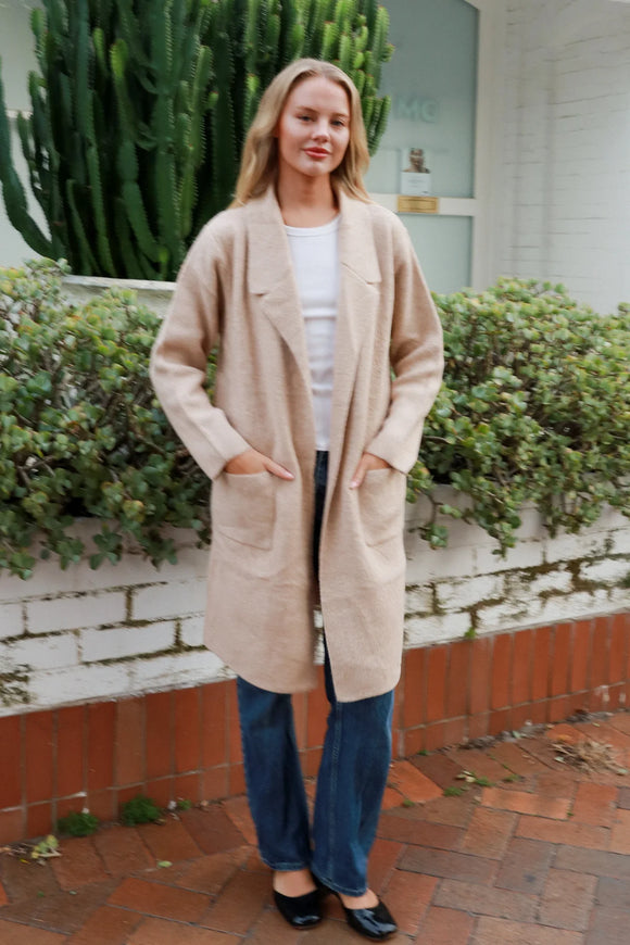 Camilla Beige Knit Cardigan