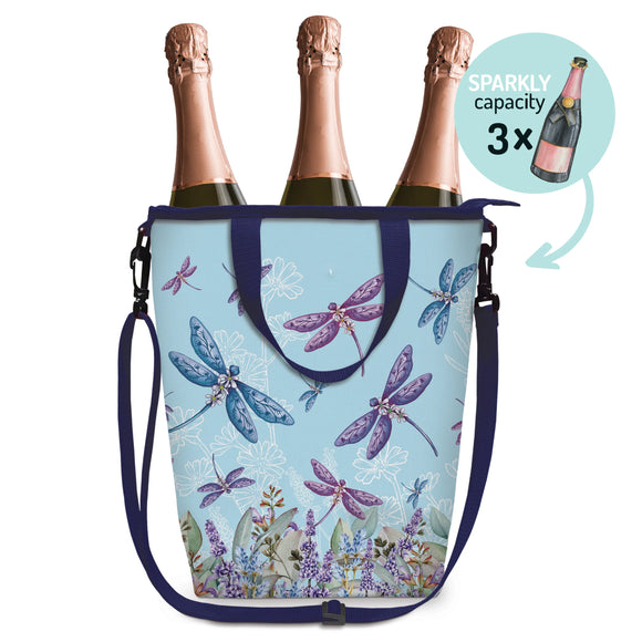 LISA POLLOCK Cooler Bag - Lavender Dragonflies