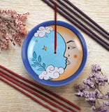 The Moon Celestial Ceramic Incense Holder