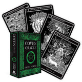 Coven Oracle cards with a green box on a white background