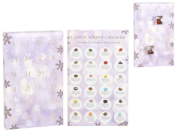 Crystal Advent Calendar with snowflake design on a white background