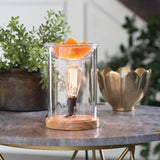 Wood & Glass Vintage Bulb Illumination Wax/Oil Warmer