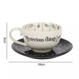 Fortune Telling Ceramic Tea Cup & Saucer
