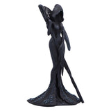 Black decorative figurine on a white background