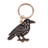 Keychain with a bird design on a white background