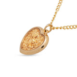 Gold Leaf Heart Pendant & Necklace | Australian Gold