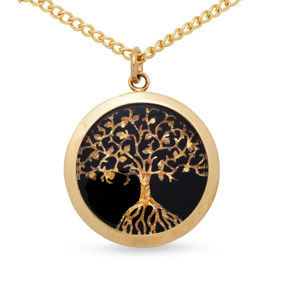 Gold Leaf Tree of Life Pendant & Necklace | Australian Gold