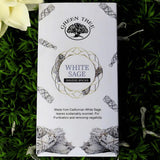 White Sage smudge bricks packaging on a green leafy background