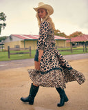 Untamed Print Sabrina Maxi Dress | Jaase