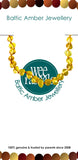 Amber Infant Anklet – 15cm