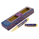 Decorative pen with matching packaging on a white background