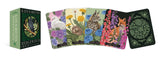 Hedgewitch Oracle cards by Kate Forsythe with colorful illustrations of animals and plants.