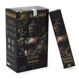 Bajura Buddha Meditation incense packaging with Buddha image on a white background