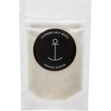 Mango scrub in a clear packaging with 'Summer Salt Body' branding.