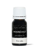 Bottle of Moonchild pure essential oils by Bopo Women on a white background