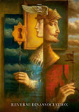 Artistic depiction of a person holding a key and a red object, with a keyhole symbol and '28' in the background.
