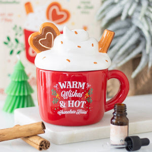 Warm Wishes Hot Chocolate Mug Oil Burner & Wax Warmer