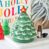 Festive Christmas Tree Ceramic Oil Burner Wax Warmer