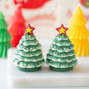 Festive Christmas Trees Salt & Pepper Shakers
