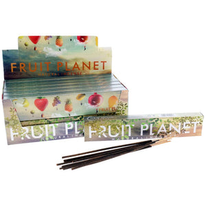 Fruit Planet incense sticks packaging with incense sticks displayed in front
