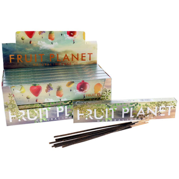 Fruit Planet incense sticks packaging with incense sticks displayed in front