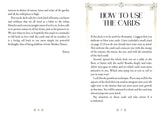 Instructions on how to use oracle cards with text and decorative elements.
