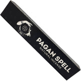 Pagan Spell natural incense packaging with branding on a white background