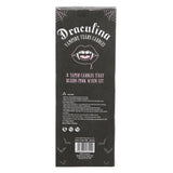 Box of Draculina Vampire Tears Candles with black background and white text.