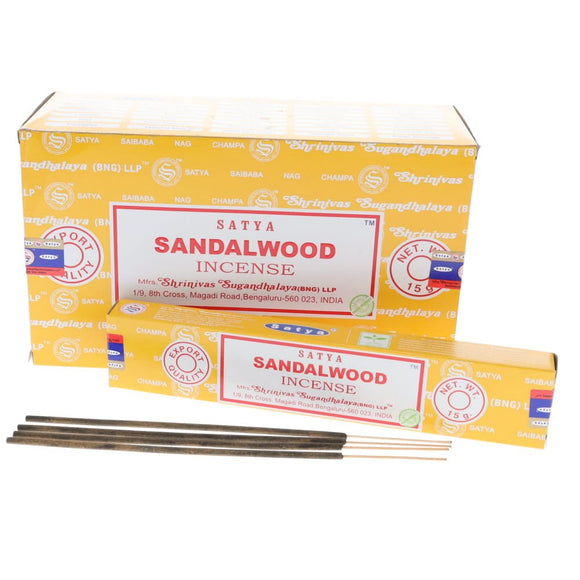 Sandalwood Incense 15gms Sticks Satya
