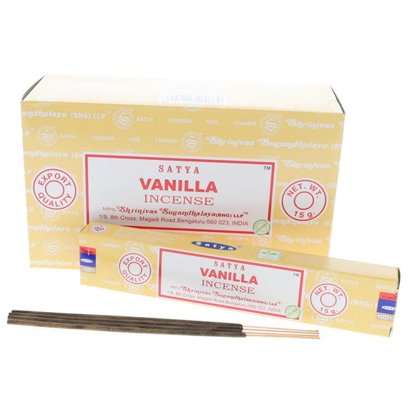 Vanilla Incense 15gms Sticks Satya