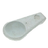 Concrete spoon rest on a white background