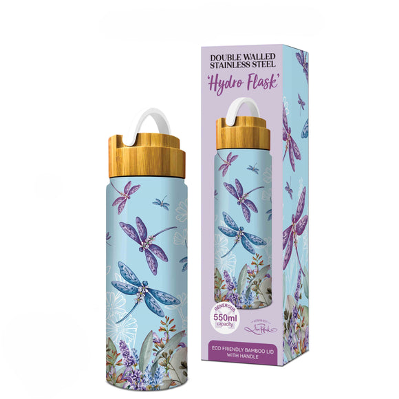 LISA POLLOCK Hydro Flask - Lavender Dragonflies
