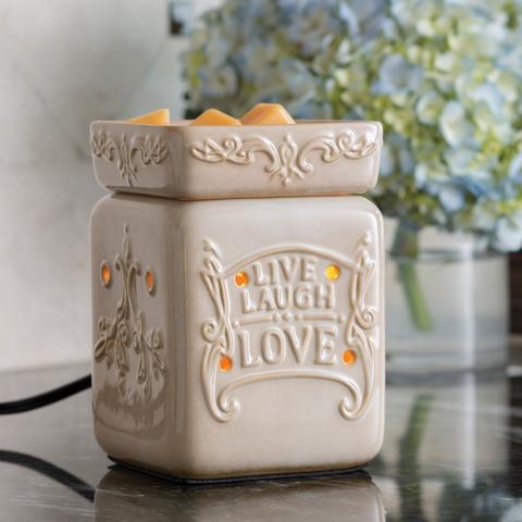 Square - Live Love Laugh Illumination Wax/Oil Warmer
