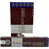 Vijayshree Golden Nag - Seven Chakra Incense Sticks 15g