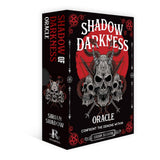 Box for 'Shadow Darkness Oracle' with skull and crossbones design on a black background