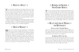 Magical text on a white background with black and gray text.