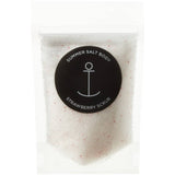 Strawberry scrub with 'Summer Salt Body' label on a white background